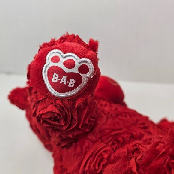 Build A Bear Red Roses Teddy Plush Stuffed Animal Toy - Picture 6 of 11